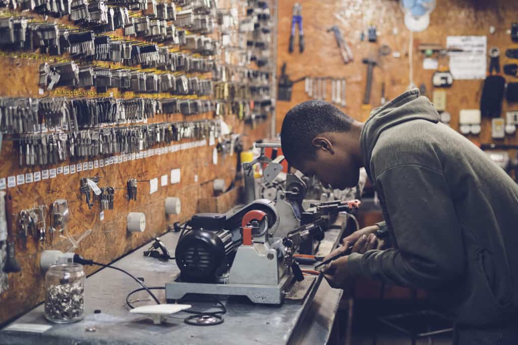 metal shop worker 